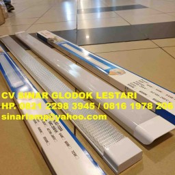 Lampu LED Gril Prismatik 28 watt dan Polos Susu 54 watt